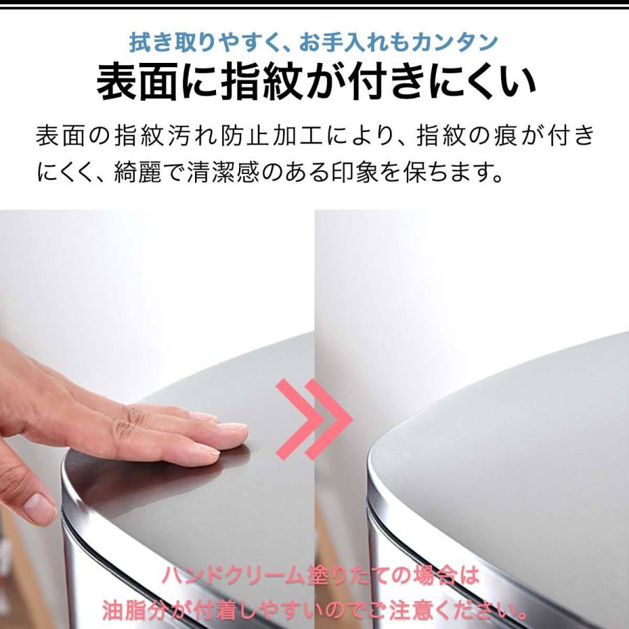 1年保証 ゴミ箱 50L ペダル開閉式 ステンレス ふた付き 縦型