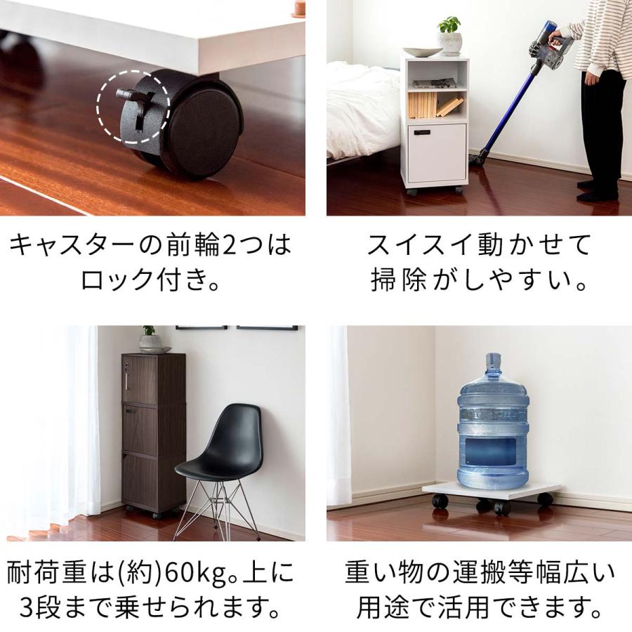 1年保証 キャスター台 台車 シングル キューブボックス用 平台車 幅約