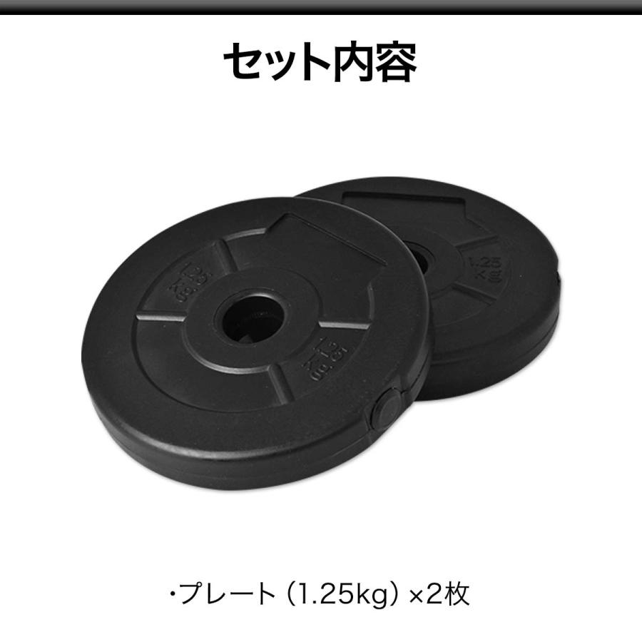 1年保証 セメントダンベルセット 10kg×2セット a09885 用 1.25kg