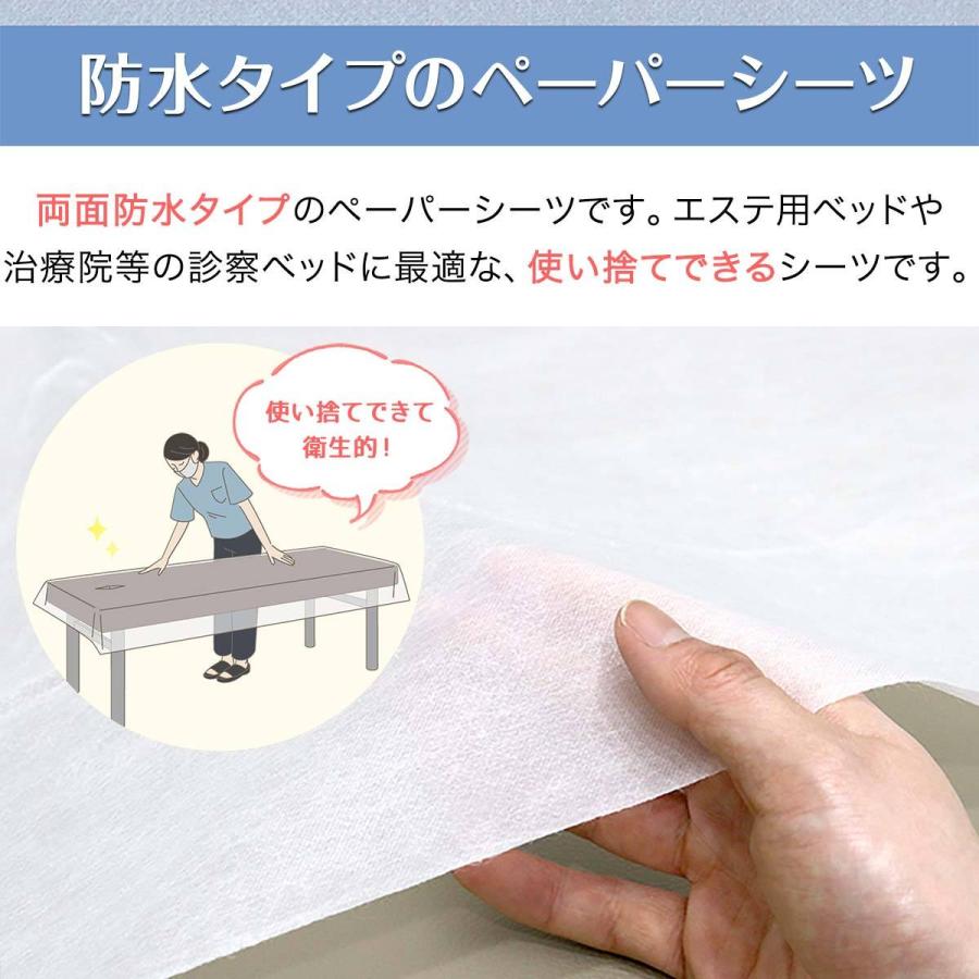 1年保証 ペーパーシーツ 防水 防水シーツ 4本セット 幅100×長さ190cm 