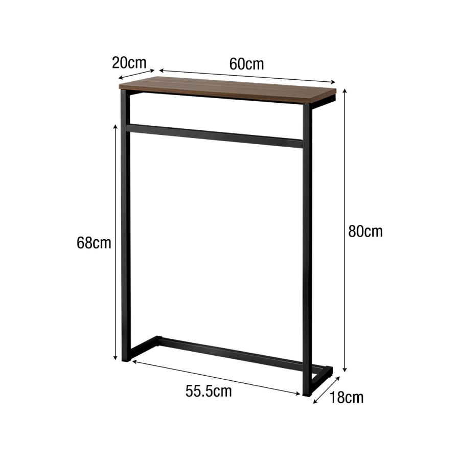 1年保証 カウンターテーブル ハイテーブル 玄関 幅60cm×20cm 高さ80cm