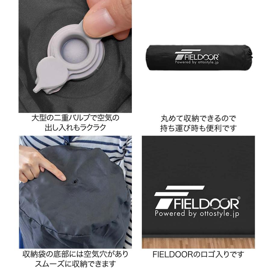 FIELDOOR 1年保証 車中泊マット キャンプマット 厚さ 10cm M