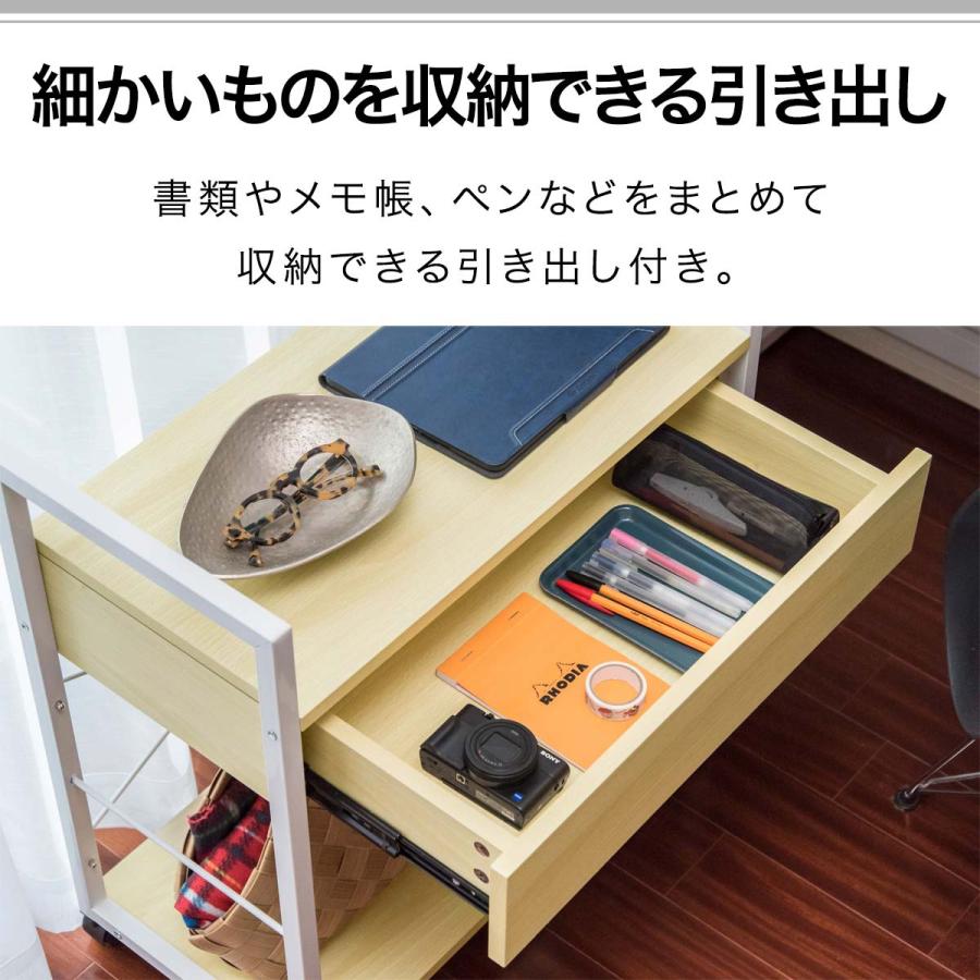 1年保証 サイドラック プリンター台 デスクワゴン キャスター付 1年保証 サイドラック プリンター台 デスクワゴン キャスター付
