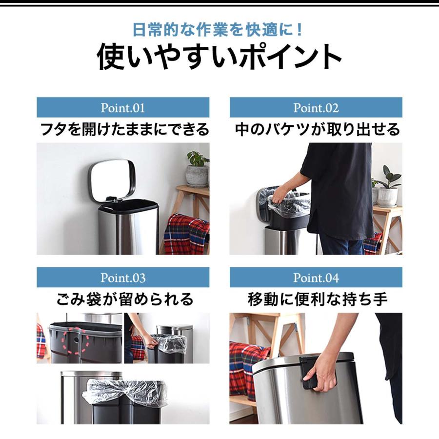 1年保証 ゴミ箱 30L ペダル ふた付き ペダル開閉式 縦型