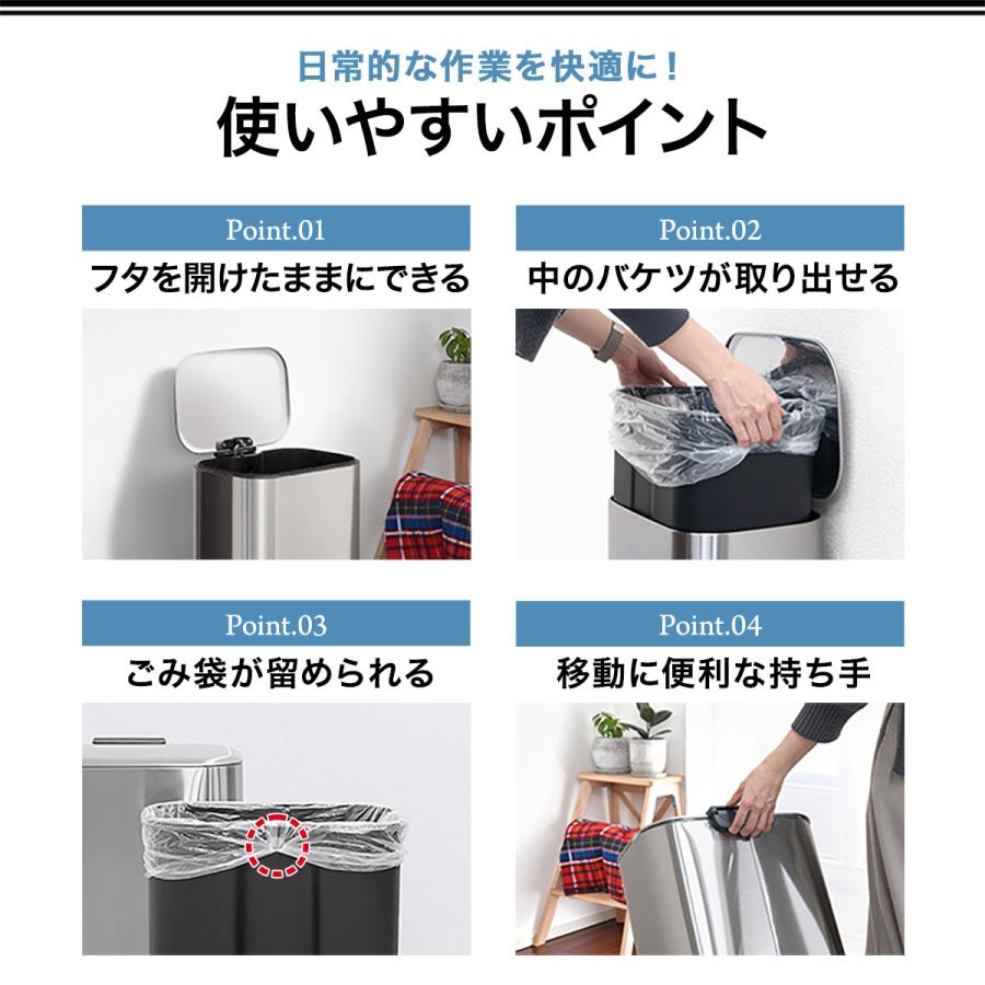 1年保証 ゴミ箱 30L ペダル ふた付き ペダル開閉式 縦型 ステンレス