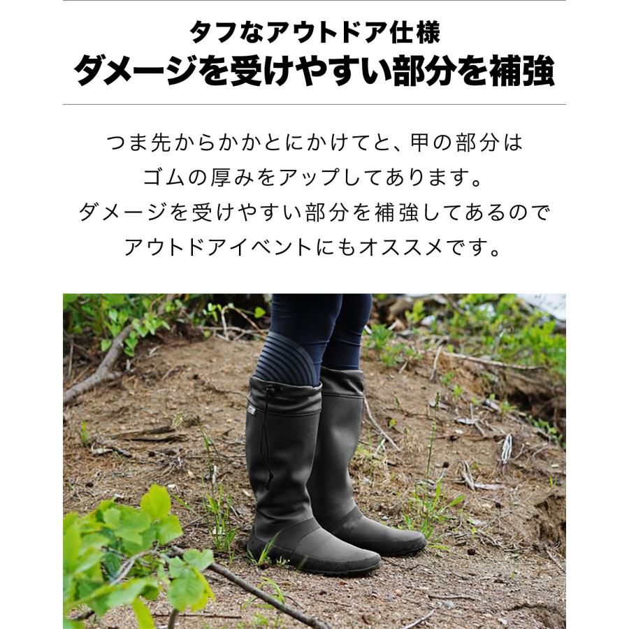 FIELDOOR（フィールドア） 1年保証 長靴 レインブーツ 男女兼用