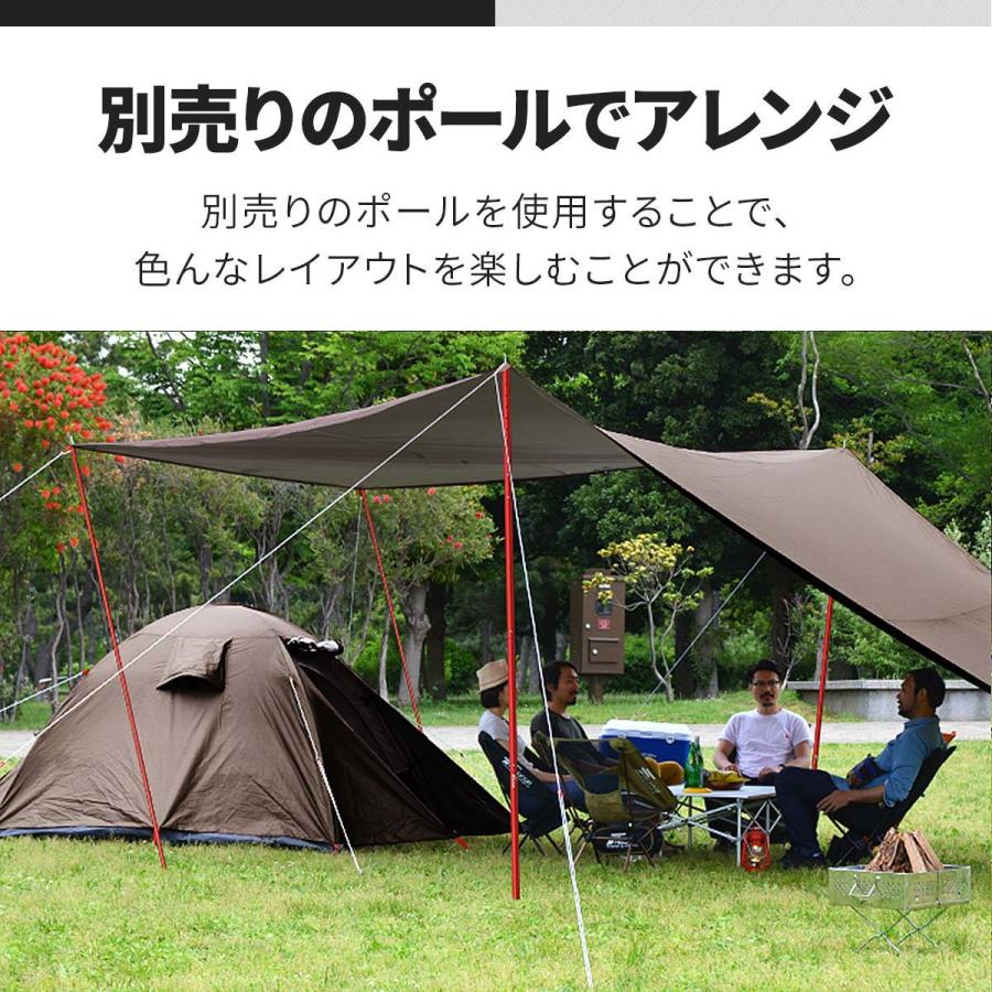 FIELDOOR ヤフー1位 タープ ヘキサタープ 安心の1年保証 Lサイズ FIELDOOR ヤフー1位 タープ ヘキサタープ 安心の1年保証 Lサイズ