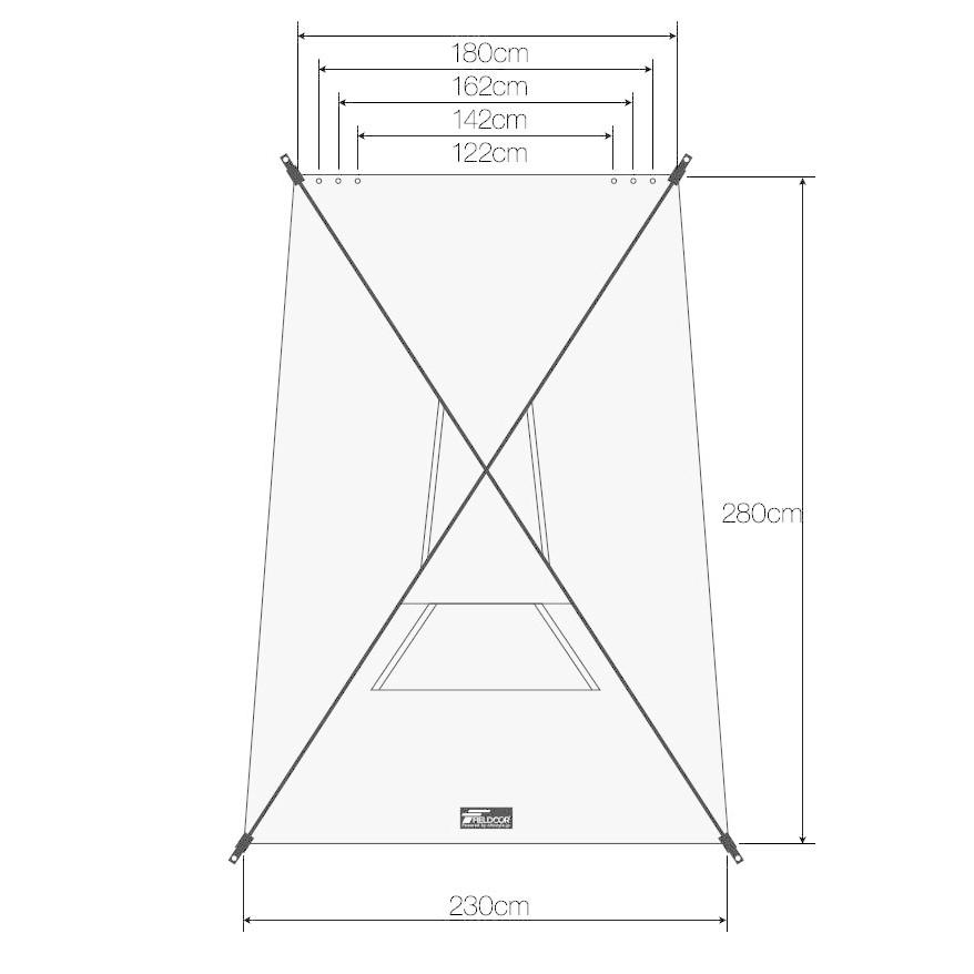 1年保証 ヤフー1位 カーサイドタープ ワンタッチ式 230×280cm 車