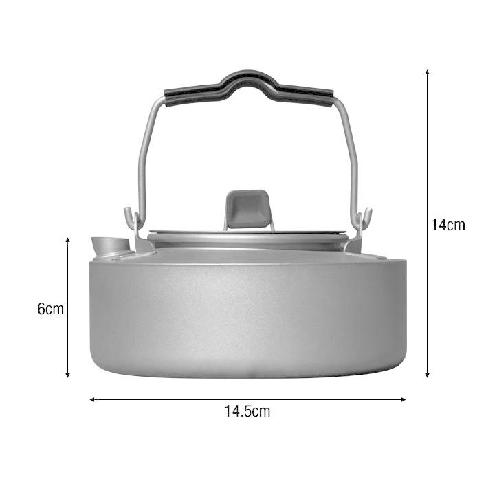 FIELDOOR 1年保証 チタンケトル 700ml 約14.5cm ケトル チタン製