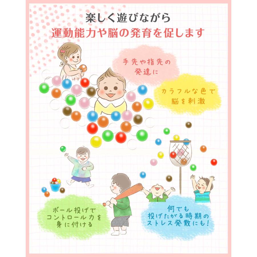 RiZKiZ 1年保証 カラーボール ボールプール 用 ボール 7cm 100個入り