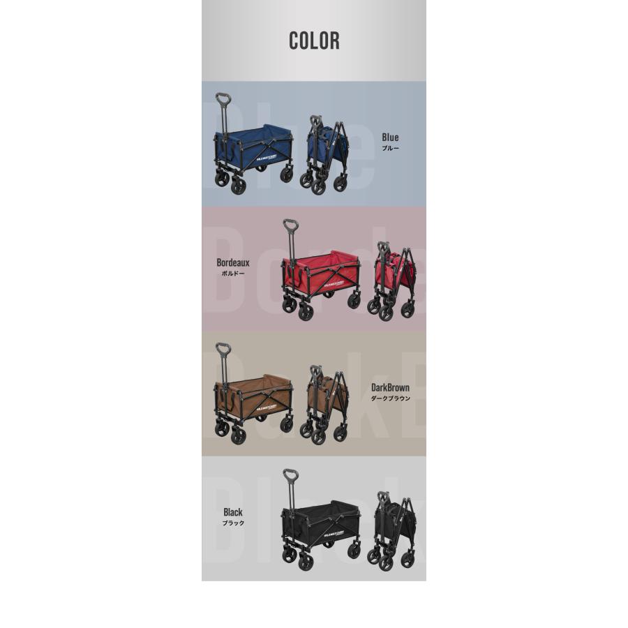 1年保証 アウトドアワゴン キャリーワゴン ミニ 小型 軽量 47L 折りたたみ キャリーカート FIELDOOR ワイルドマルチキャリー コンパクト 4輪 送料無料 | FIELDOOR | 09