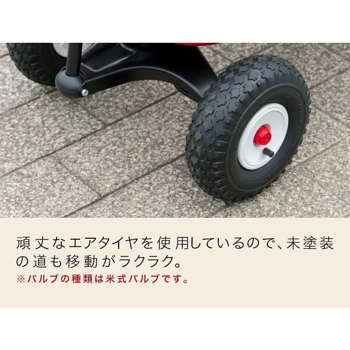 1年保証 キャリーカート キャリーワゴン 台車 折りたたみ Radio Flyer 32Z 子供 おしゃれ 大型タイヤ ウッド 木枠 乗用玩具 2人乗り ラジオフライヤー 送料無料｜l-design｜09