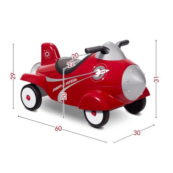 乗用玩具 足けり ラジオフライヤー レトロロケット Radio Flyer 600 乗り物 ロケット 飛行機 乗用 おもちゃ 脚力 バランス感覚 知育 玩具 正規代理店 送料無料 Ys A L Design 通販 Yahoo ショッピング