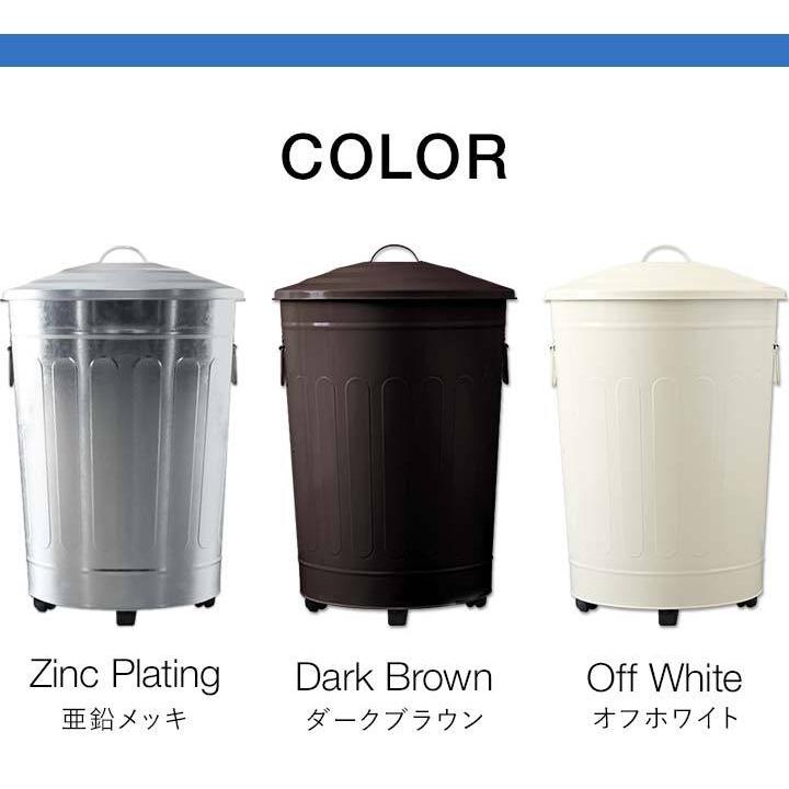 TRASH ロゴ入り 蓋付きゴミ箱 ブラウン 1年保証 ゴミ箱 ごみ箱 おしゃれ キッチン ダストボックス ふた付き 49