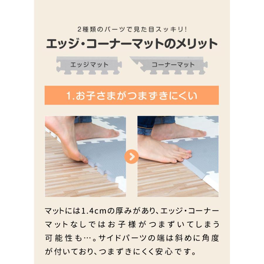 RiZKiZ ジョイントマット36枚セットと同時購入で送料無料 30cm エッジ