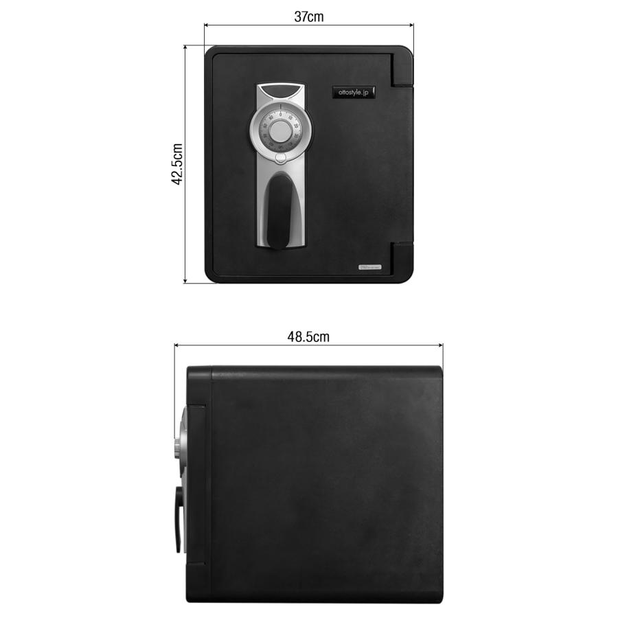 1年保証 金庫 家庭用 耐火 防水 耐火金庫 25L A4ファイル 幅37cm×奥行