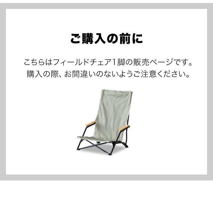 FIELDOOR（フィールドア） 1年保証 アウトドアチェア ローチェア TC