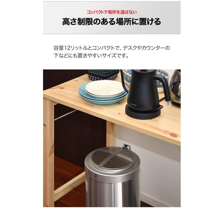 値頃 ゴミ箱 自動開閉 スリム 12l 人感センサー 横開き スライド開閉 ふた付き おしゃれ キッチン 幅24cm 高さ44 5cm ステンレス 縦型 センサー開閉 電動 送料無料 Cisama Sc Gov Br