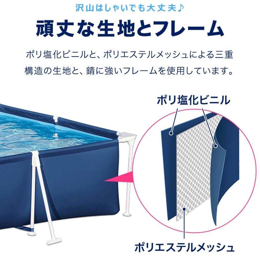 おまけプール【一部の例】　ランダム発送 1年保証 ファミリープール フレームプール 3m×2m Bestway 大型 家庭用