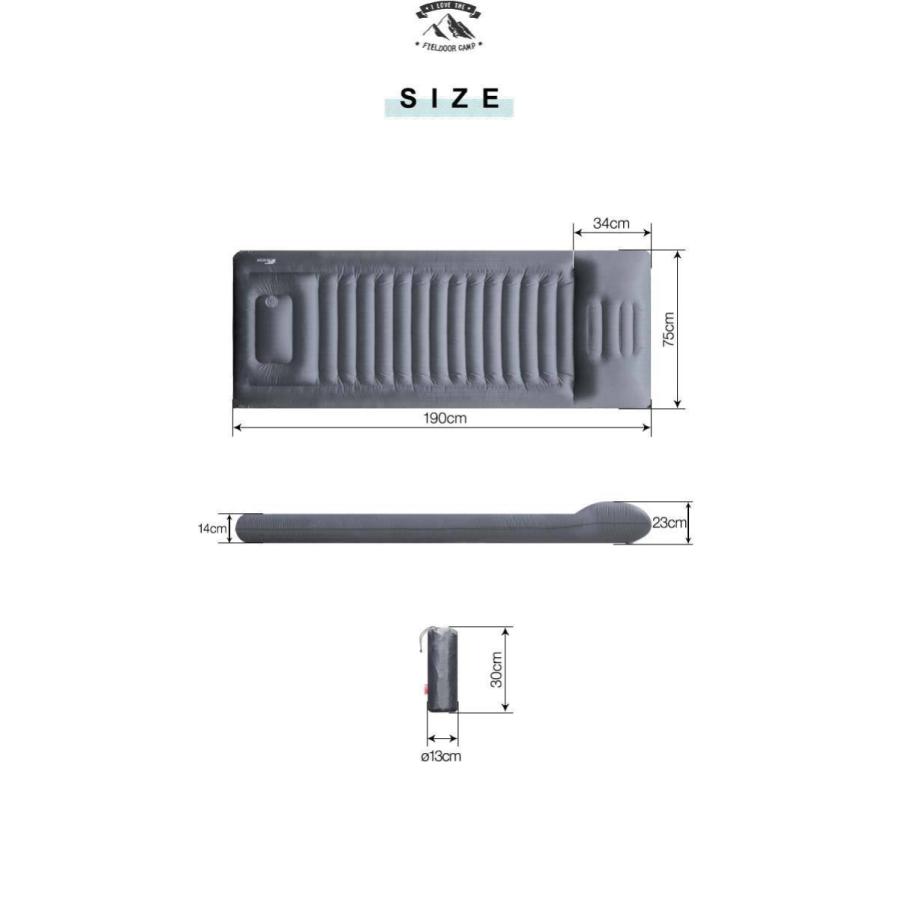 FIELD DOOR エアーマットレス Sサイズ 2枚セット FIELDOOR（フィールド