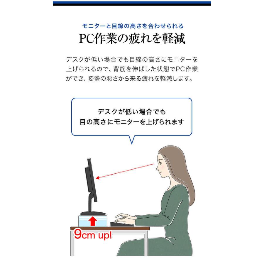 モニター台 透明 クリア パソコン台 モニタースタンド アクリル 卓上 机上台 幅55cm 奥行cm 高さ9cm 机上ラック Pcモニターラック 在宅勤務 おすすめ 送料無料 Ys A L Design 通販 Yahoo ショッピング