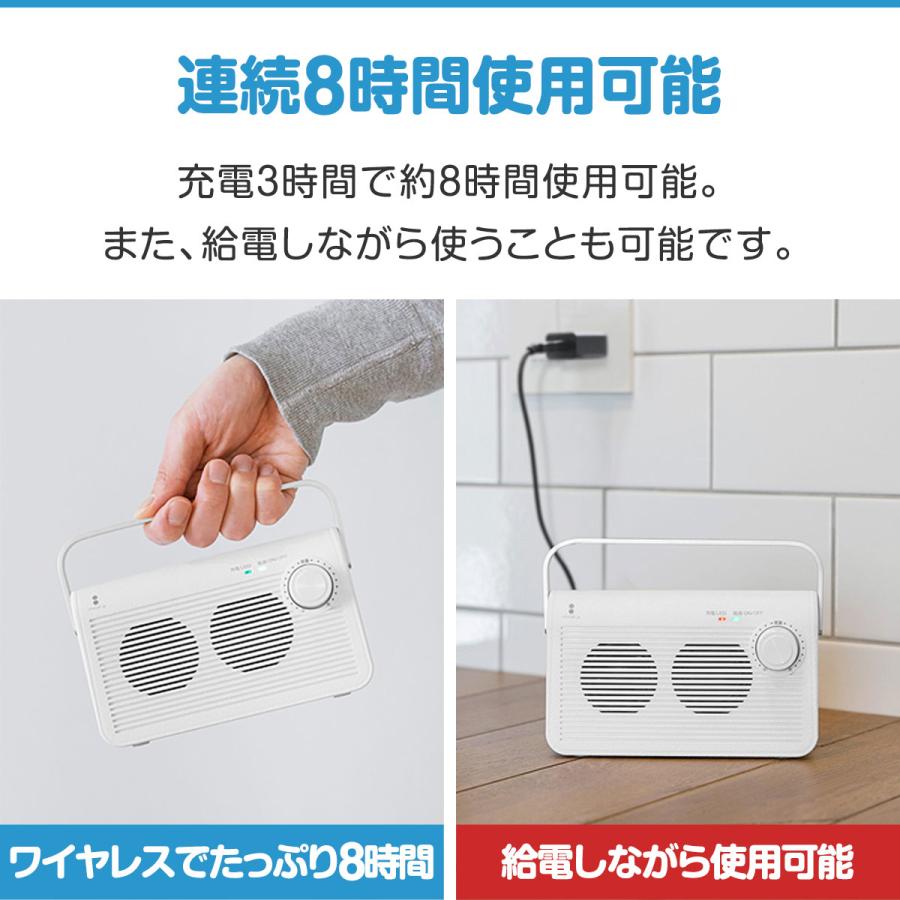 テレビスピーカー 手元 耳元 難聴 補聴 無線 ワイヤレス コードレス TV