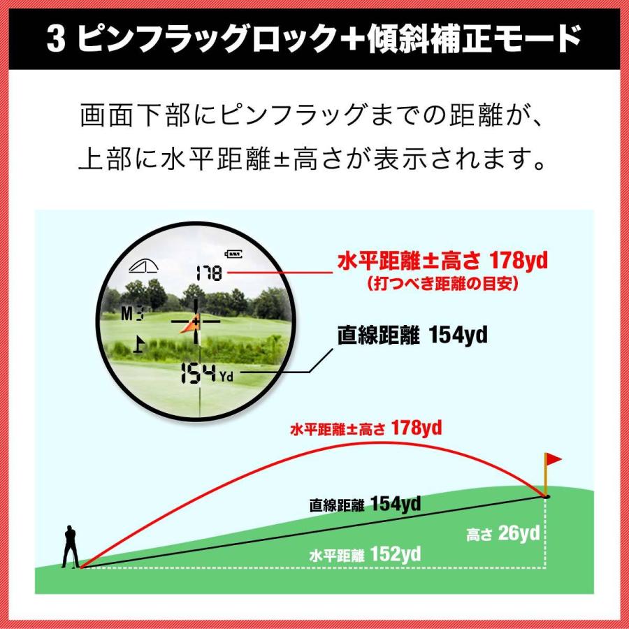 セール＆特集＞ ゴルフ好きな方へのプレゼントに レーザー距離計 光学6