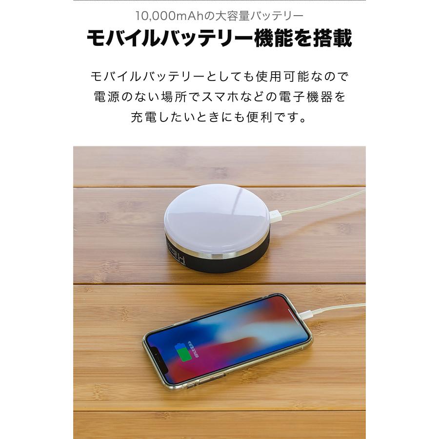 1年保証 LEDランタン ライト 2個組 充電式 モバイルバッテリー USB 最大1,000ルーメン 10,000mAh 充電 防災 防水 IPX4 アウトドア FIELDOOR 送料無料 | FIELDOOR | 03