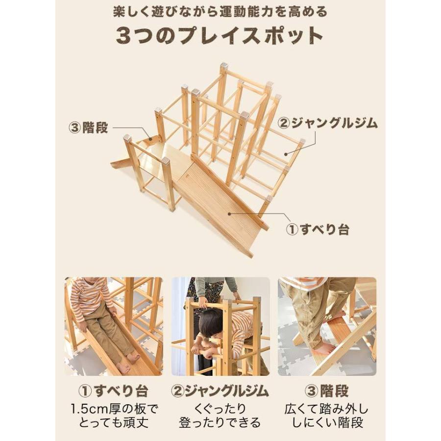RiZKiZ 1年保証 ジャングルジム すべり台 滑り台 大型タイプ おもちゃ