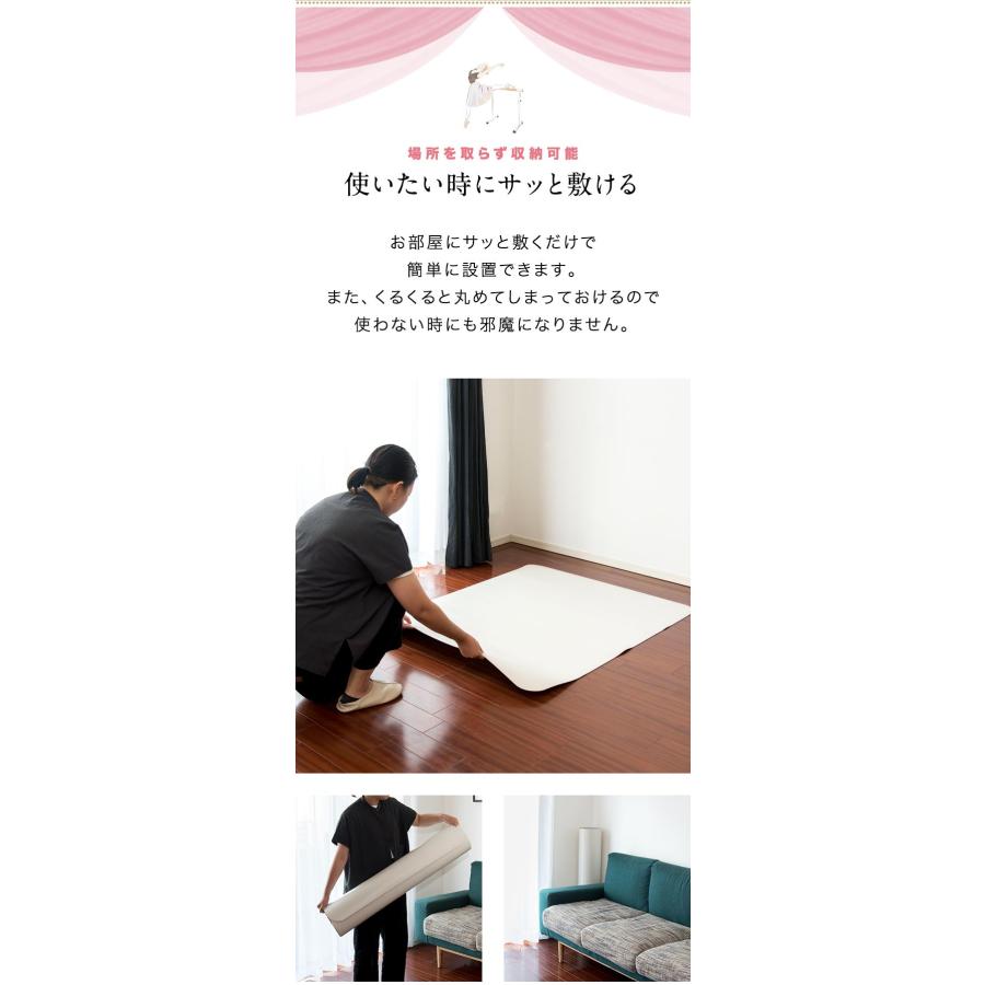 1年保証 バレエマット 自宅 レッスンマット 95x120cm 厚さ2.5mm 滑り
