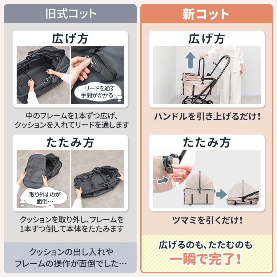 ペットカート 折りたたみ ワンタッチ 簡単 分離型 3WAY 小型犬 中型犬