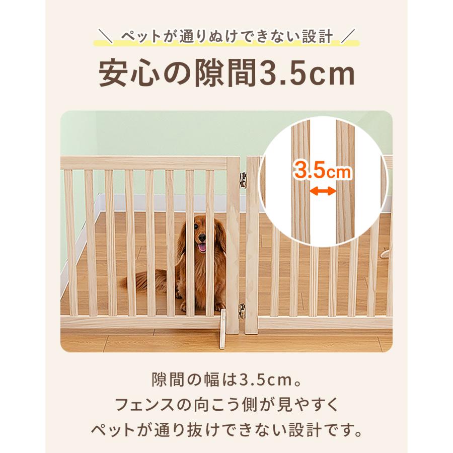 ペットフェンス ペット用ゲート 折りたたみ 高さ55cm 6面 幅360cm 補助