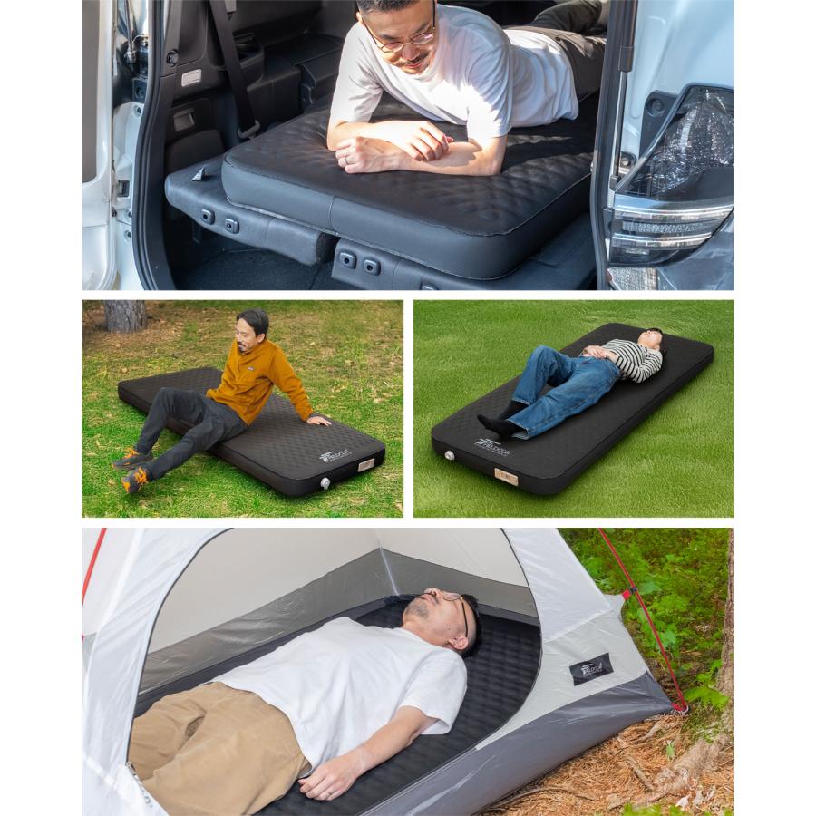 FIELDOOR（フィールドア） 1年保証 キャンプ マット 電動ポンプ付