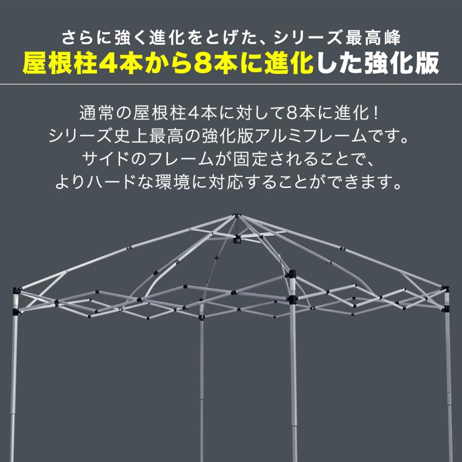 FIELDOOR（フィールドア） 1年保証 タープテント ワンタッチ 2.5m 大型