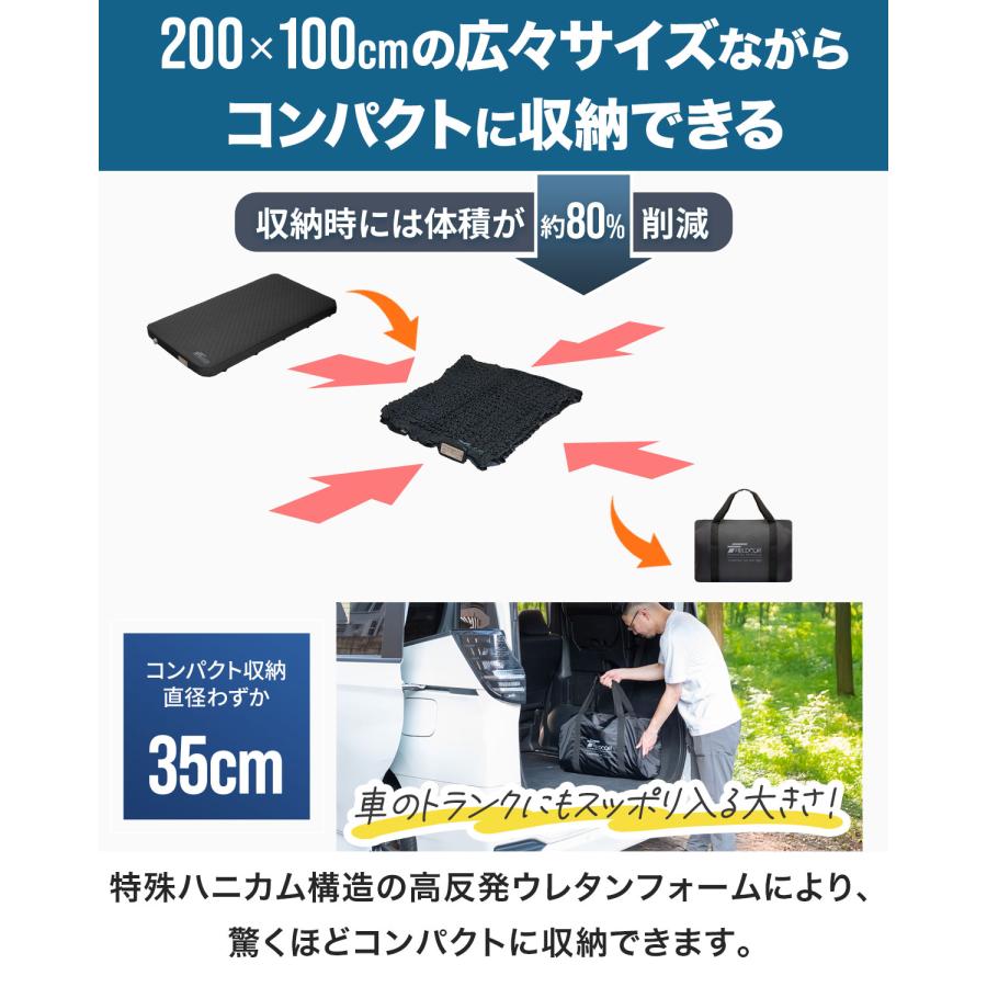 FIELDOOR（フィールドア） キャンプマット セミダブル 2個セット SD