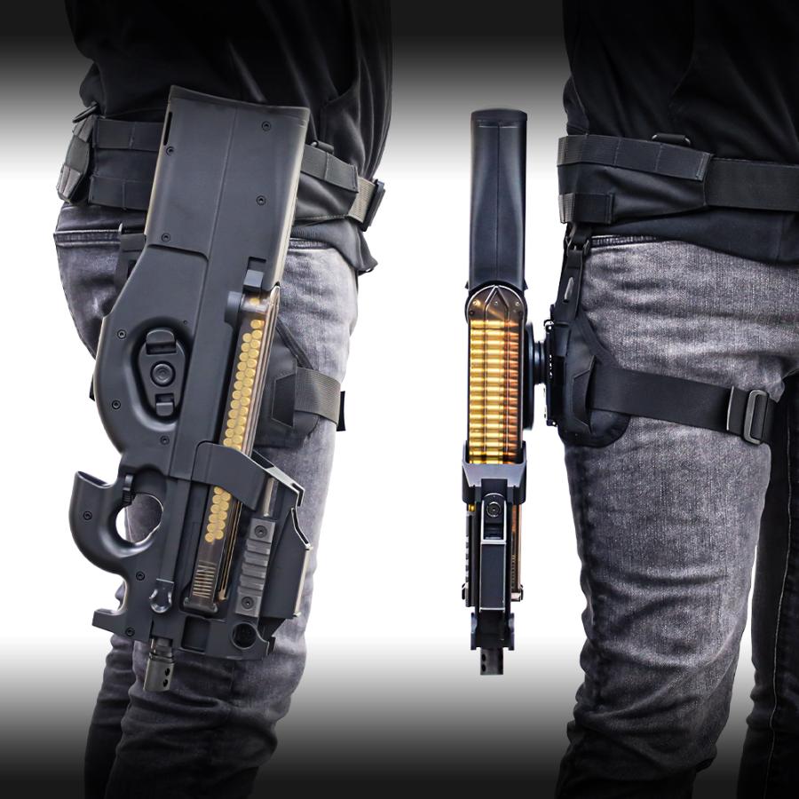 東京マルイ製P90 赤色 クイックホルスター付き LayLax P90 クイックホルスター [BATTLE STYLE/バトルスタイル