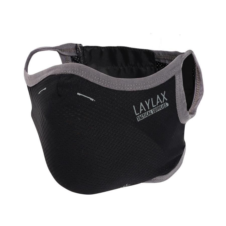 LayLax クールイージーブレスフェイスガード ブラック 接触冷感 ドライ