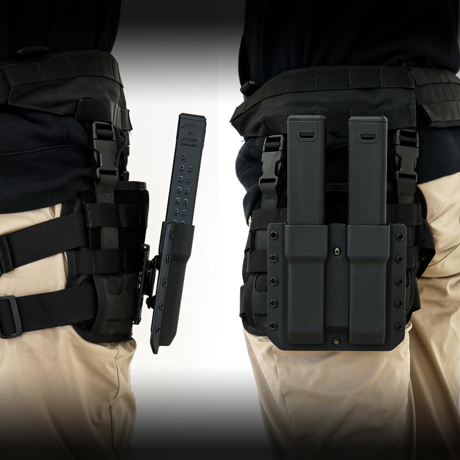KRYTAC KRISS VECTOR用　95連マガジン3本＋専用ホルスター LayLax KRYTAC KRISS VECTOR(クリスベクター)用カイデックスマガジン
