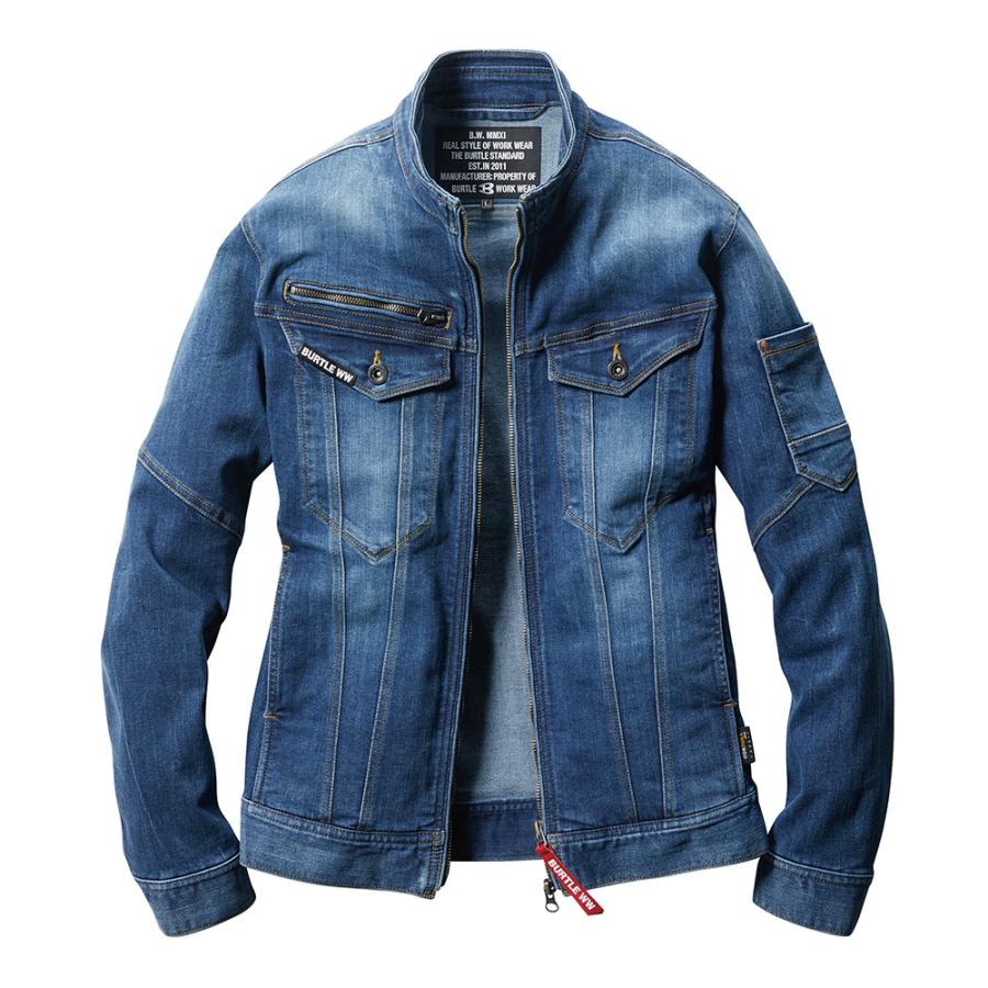 BURTLE（バートル） 5001 コーデュラ・ストレッチデニムジャケット｜ストレッチ 作業着 耐久性 コーデュラ 男女兼用 ユニセックス デニム | BURTLE