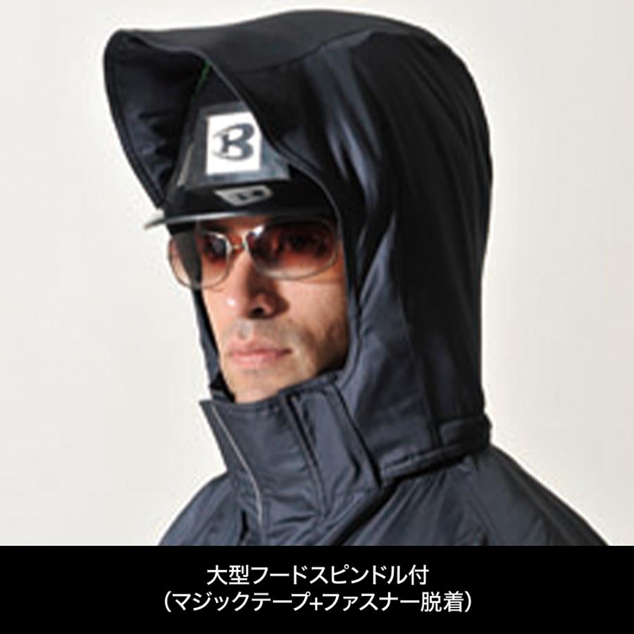 BURTLE（バートル）7210 防寒ブルゾン ブラック｜作業着 防寒 軽量 防風 男女兼用 ユニセックス 撥水 静電気防止 | BURTLE | 02