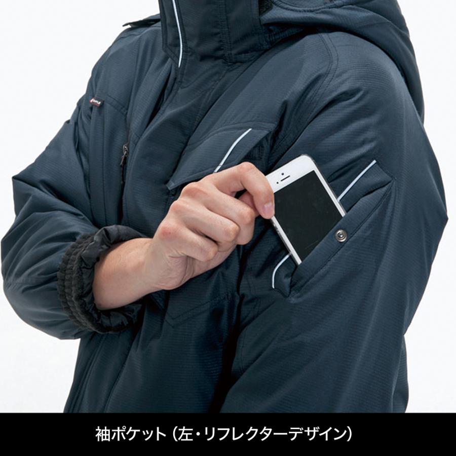 BURTLE（バートル）7210 防寒ブルゾン ブラック｜作業着 防寒 軽量 防風 男女兼用 ユニセックス 撥水 静電気防止 | BURTLE | 04