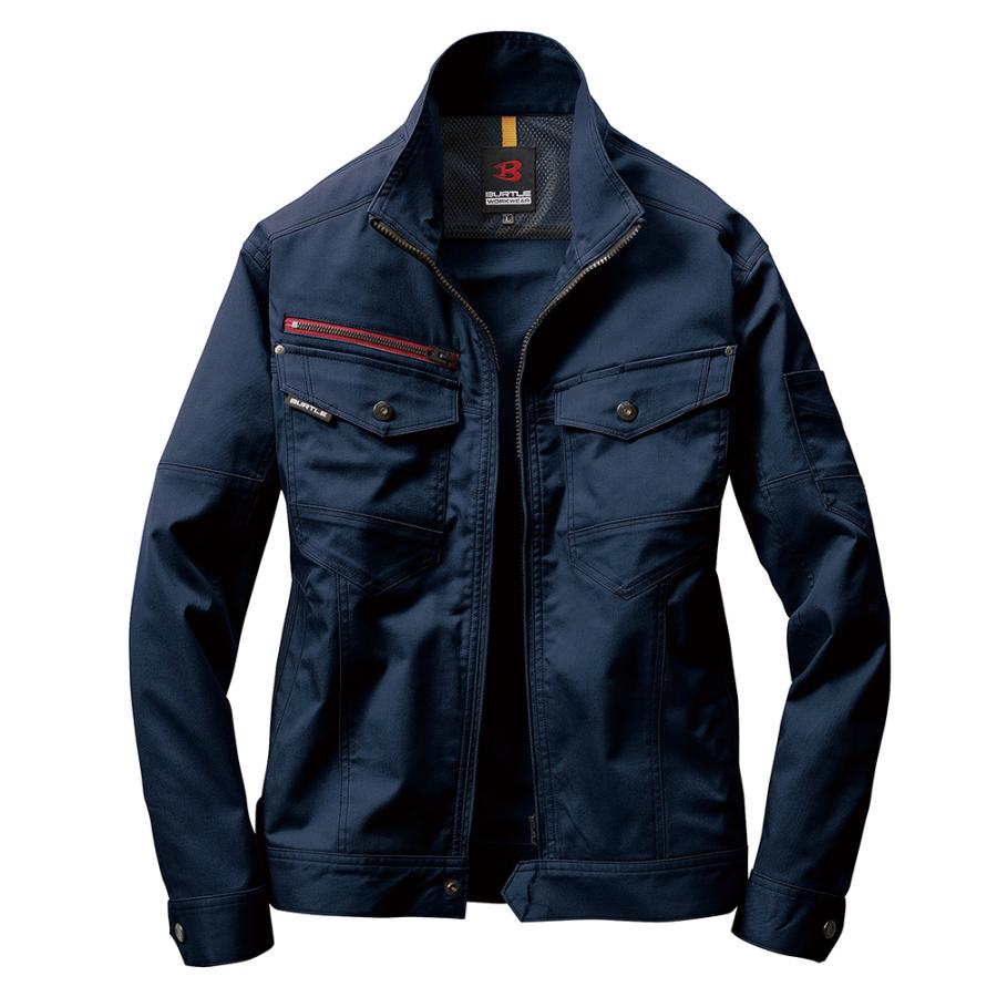 BURTLE（バートル）7051 ストレッチジャケット ネイビー | おしゃれ 作業着 秋冬 7052対応 | BURTLE