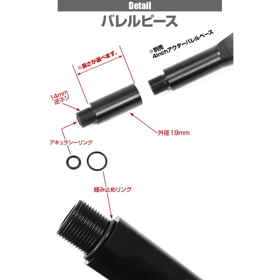 シャレン スター 16インチ 当時物 リバレルベース LayLax 東京マルイ 次世代/スタンダードM4用 アウターバレルピース