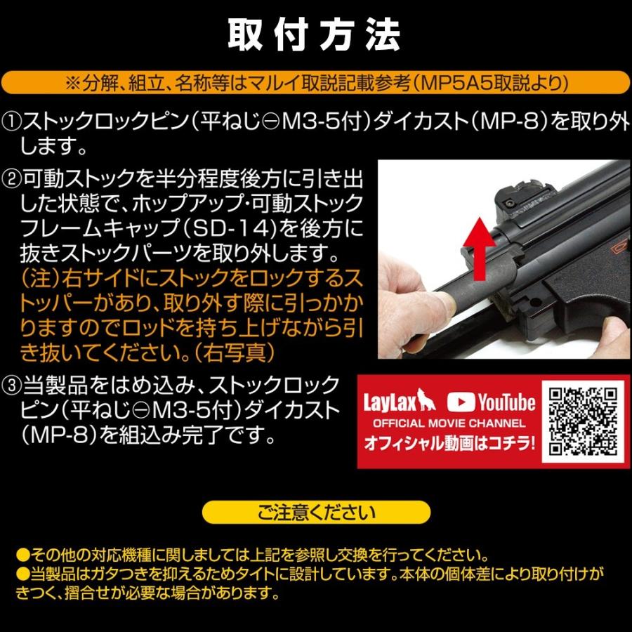 LayLax MP5 ピカティニーリアストックベース : LayLaxオフィシャル