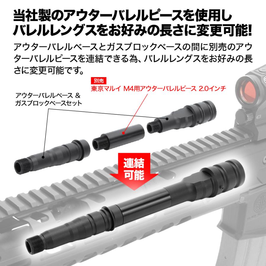 LayLax SIG AIR MCX アウターバレルベース & ガスブロックベースセット