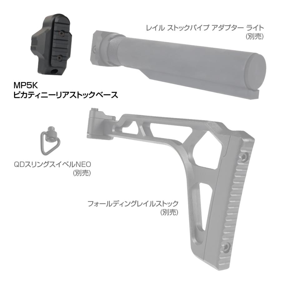 LayLax 東京マルイ MP5K ピカティニーリアストックベース