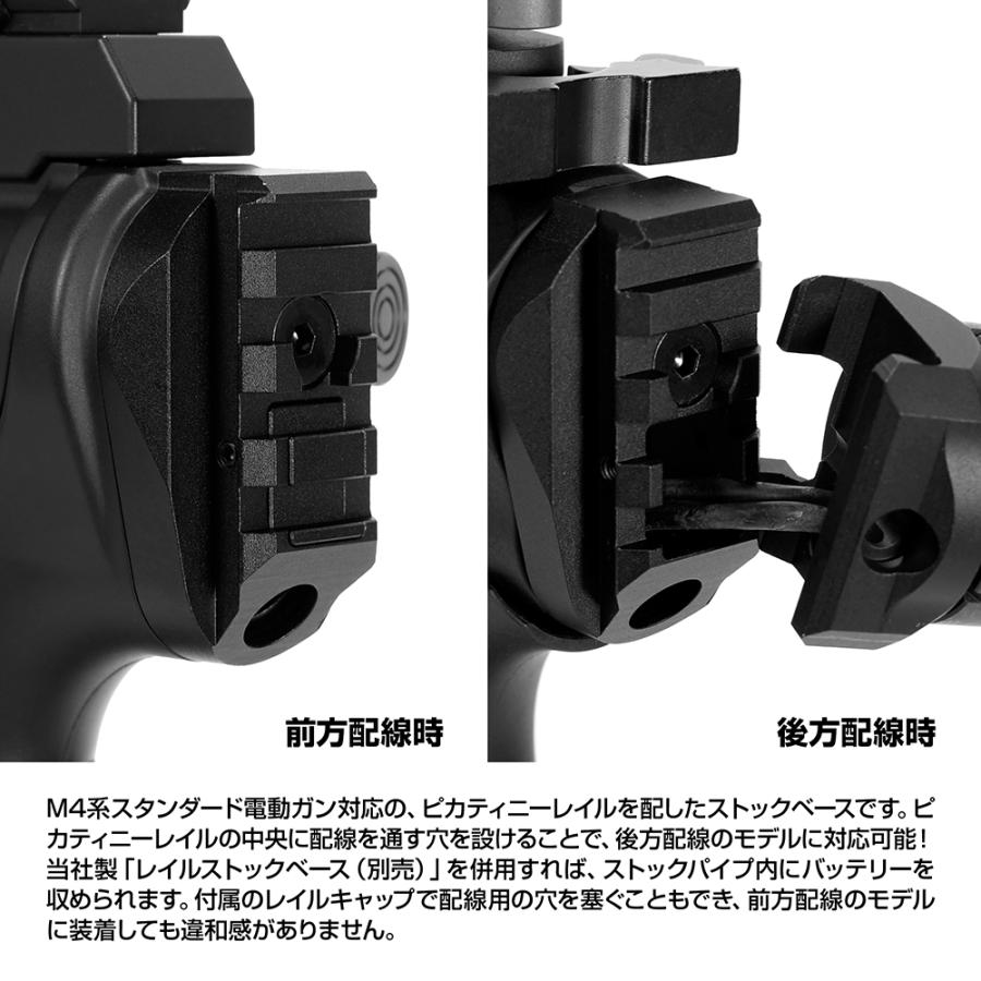 LayLax スタンダードM4用 2wayピカティニーリアストックベース