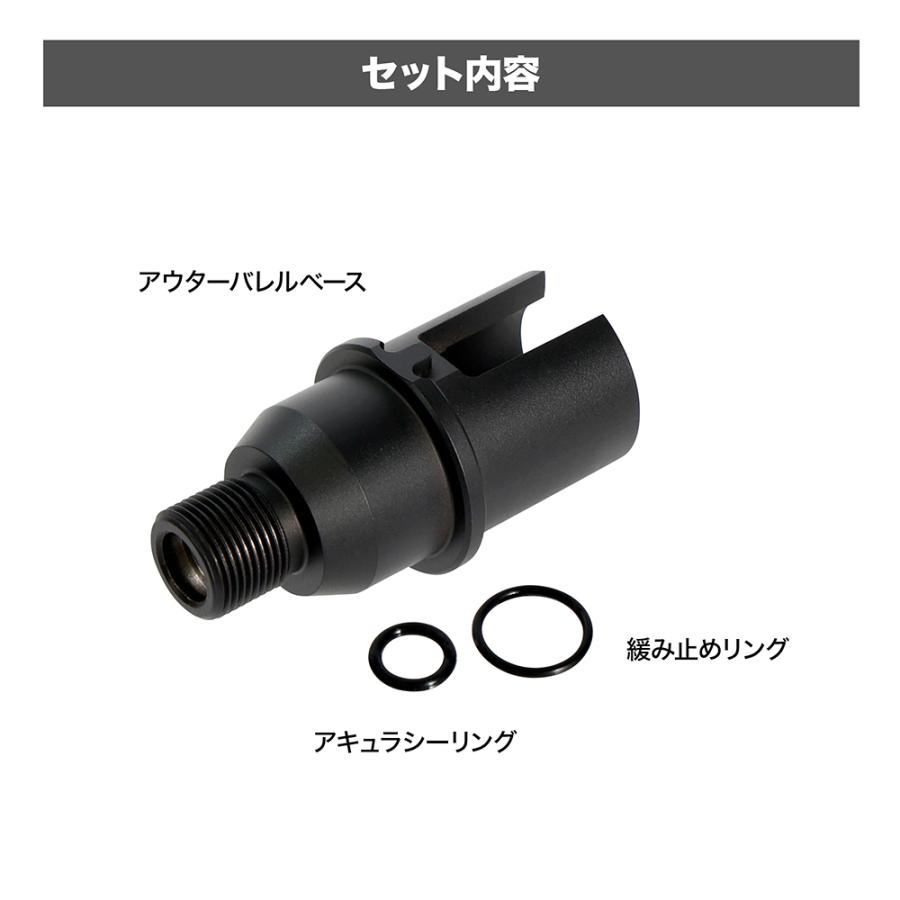 LayLax 東京マルイ エボルト M4A1 アウターバレルベース ショート