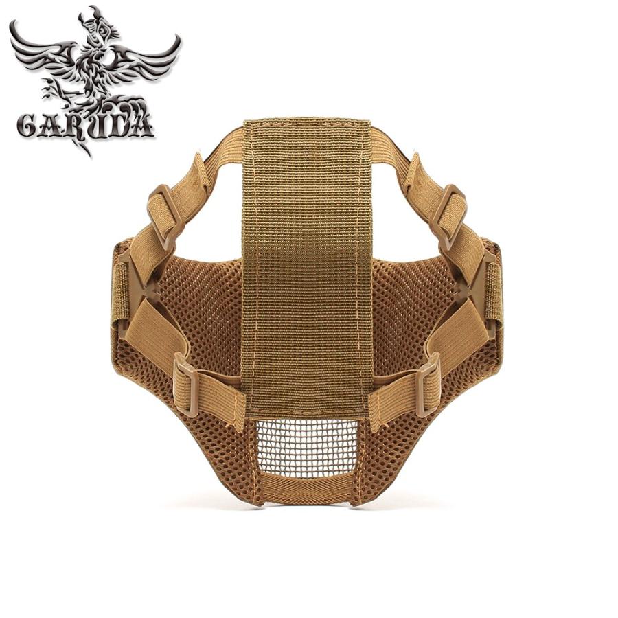 LayLax サバゲー 装備 ハーフメッシュ フェイスガード GARUDA