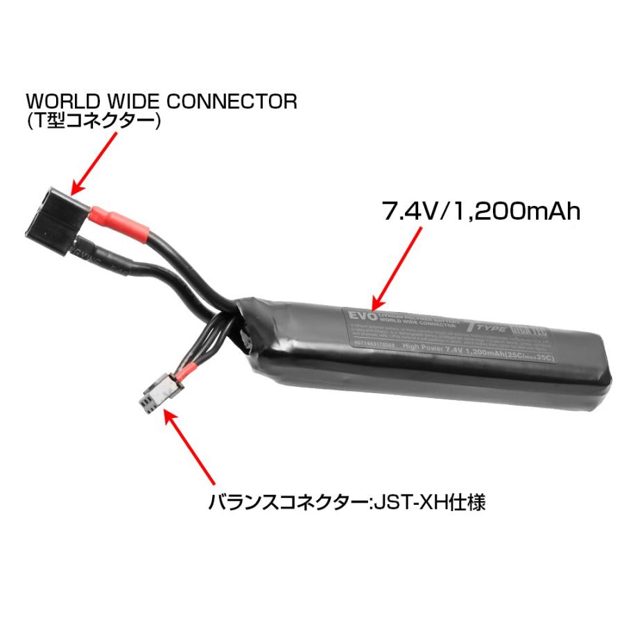 GIGA TEC ギガテック カスタムバッテリーパック M733対応 LayLax GIGA TEC(ギガテック)EVOリポバッテリー 7.4V/1200mAh ベクター